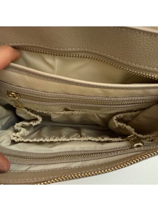 Mina Baie Women\'s Harper Backpack Bag Sand Beige Leather Adjustable Straps main image 5